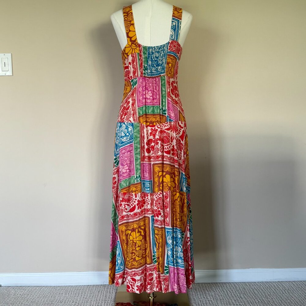 MSK | Multi-Print Long Sundress Sz M - Picture 3 of 8